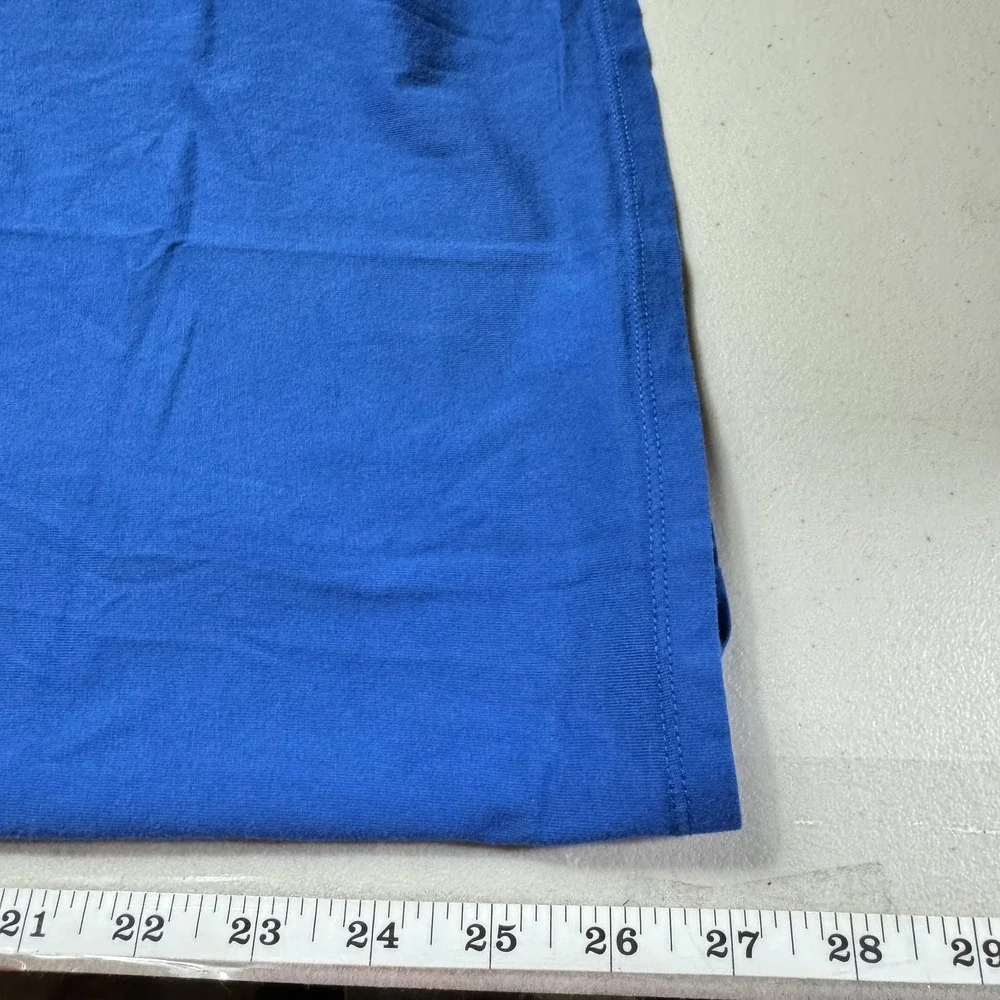 Nike‎ Shirt Mens XL Blue Athletic Cut Tee Dri-Fit Logo Graphic Short Sleeve Top